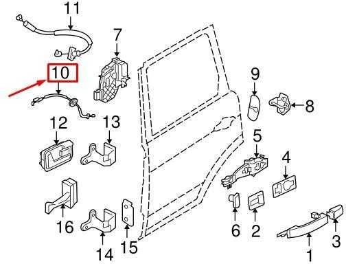 LAND ROVER OEM LR RANGE ROVER SPORT L320 GALINIO DURŲ UŽRAKTŲ IŠLEIDIMO KABELIS FQZ500330 ORIGINALUS