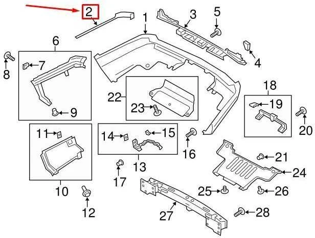 LAND ROVER Originalus Range Rover L405 2013+ Galinis Bamperio Šoninis Apdailos Juostos Atlas Dešinė