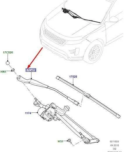 Land Rover Priekinis Vejas Dešinė Ranka Originalus LR114641