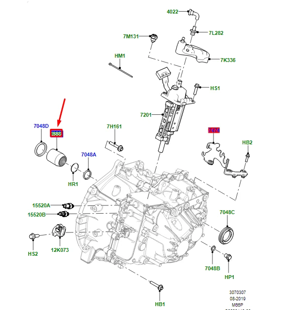 Land Rover Range Rover Evoque Discovery Sport Perdavimo Rankove Originalus LR061606
