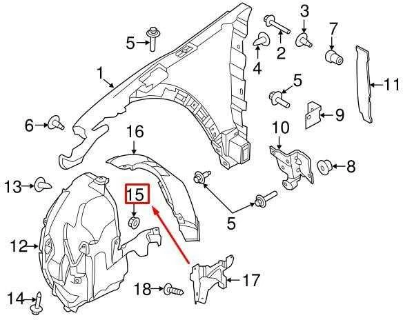 LAND ROVER RANGE ROVER EVOQUE L538 Priekinis sparnas Liner varžtas RYH500780 NAUJAS ORIGINALUS