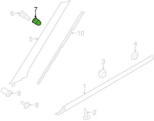 LAND ROVER RANGE ROVER EVOQUE L538 Stulpų Apdailos Klipas 10 Vnt LR002229 Naujas