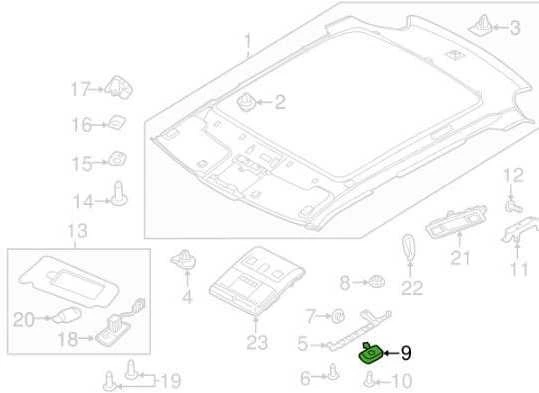 Land Rover Range Rover Evoque stogo oro pagalvės kairiojo dangtelio dangtelis originalus LR032591