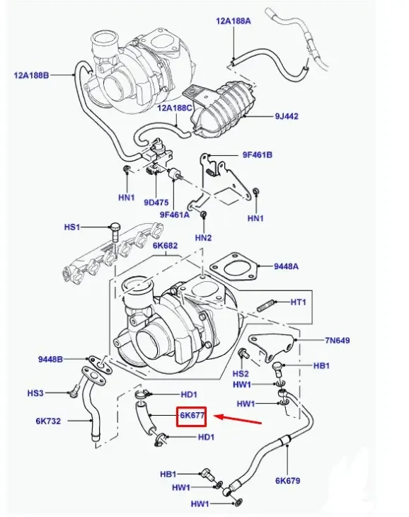 Land Rover Range Rover L322 2002 2009 Alyninio Svorio Vamzdis Originalus PNH000080