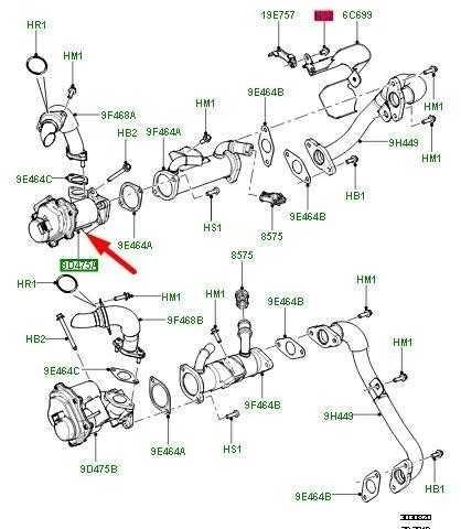LAND ROVER RANGE ROVER L322 EGR vožtuvas LR018321 Naujas originalus