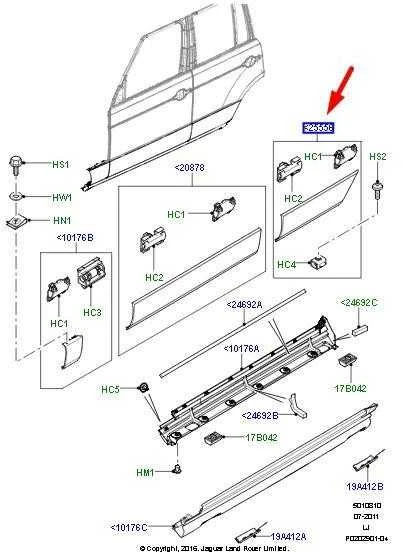 Land Rover Range Rover L322 Galinės Kairiosios Durys Moulding Originalus LR006220