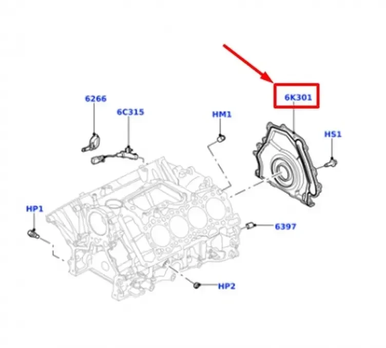 Land Rover Range Rover L322 L405 Kranšto Alyvos Sandariklio Laikiklis Originalus LR029001
