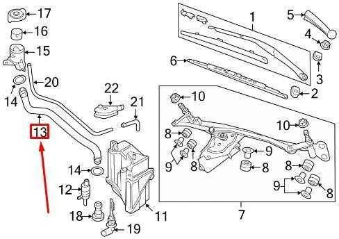 LAND ROVER Range Rover L322 priekinio stiklo plovimo butelio talpos pildymo kaklo žarna OEM 2007~2012
