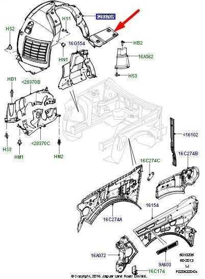 LAND ROVER RANGE ROVER L322 Priekinis Dešinysis Purvo Šalmas LR019145 Naujas Originalus