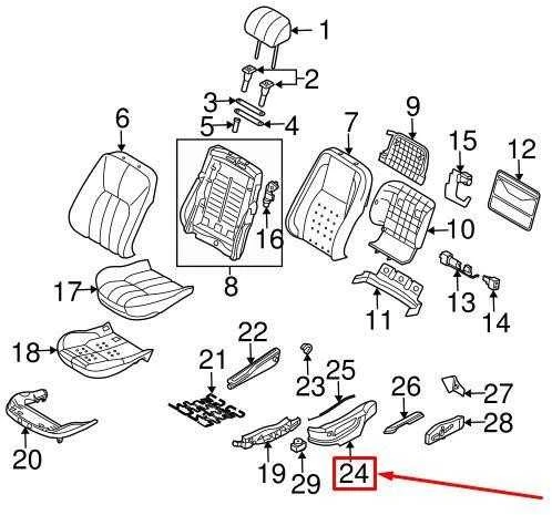 Land Rover Range Rover L322 Sėdymo Šoninė Dekoracija Originalus HJR500021SUN