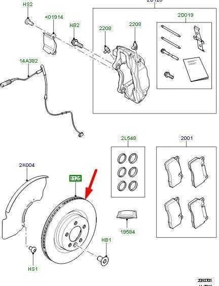 LAND ROVER RANGE ROVER L405 Priekinio Stabdžių Disko Rinkinys 2 Vnt. LR016176 Naujas Originalus