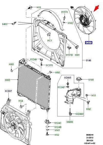 LAND ROVER RANGE ROVER L405 Radiatoriaus Ventiliatorius LR112860 Naujas Originalus