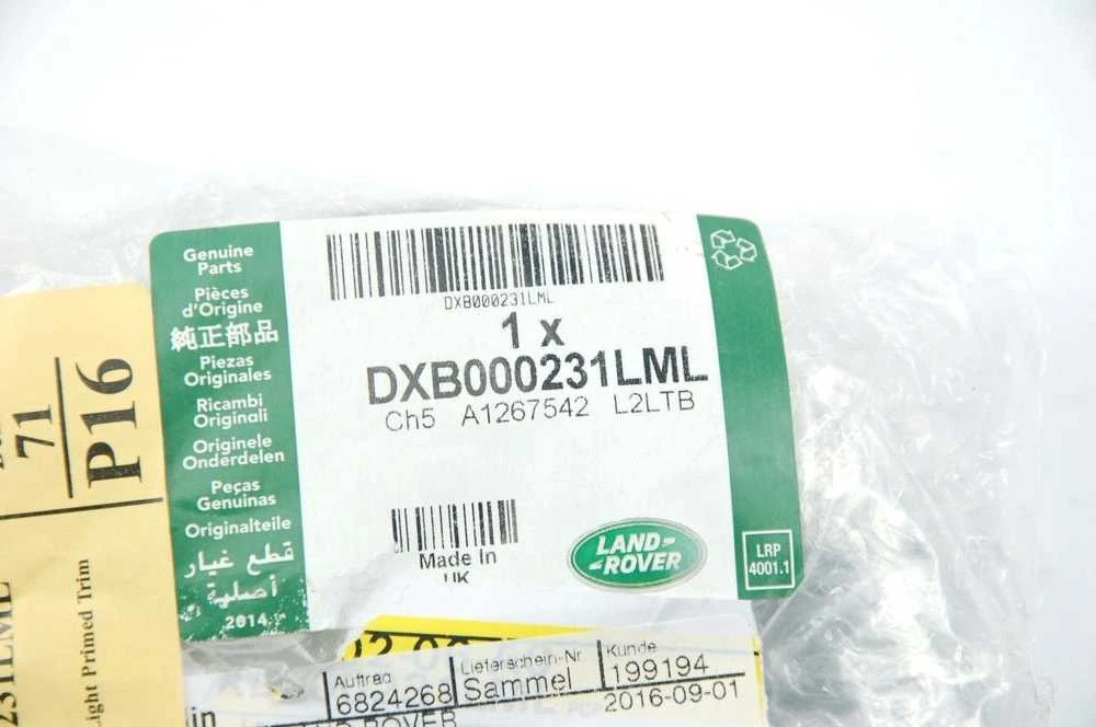 Land Rover Range Rover Sport 2005 2009 Priekinis Rūkas Šviesos Bezeliukas Originalus DXB000231LML
