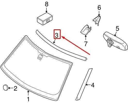 Land Rover Range Rover Sport L320 2010 2013 Priekinis Stiklo Moulding Originalus LR032336