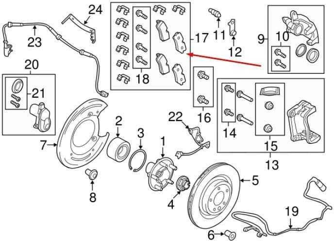 LAND ROVER RANGE ROVER SPORT L494 Galiniai stabdžių trinkelių rinkinys LR079910 NAUJAS ORIGINALUS