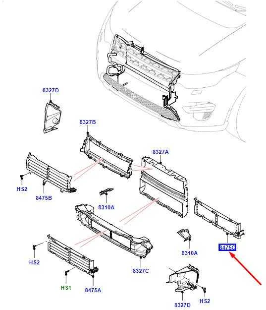 Land Rover Range Rover Velar L560 Žemutinis Radiatoriaus Valdymo Šluotuvo Originalus LR181550