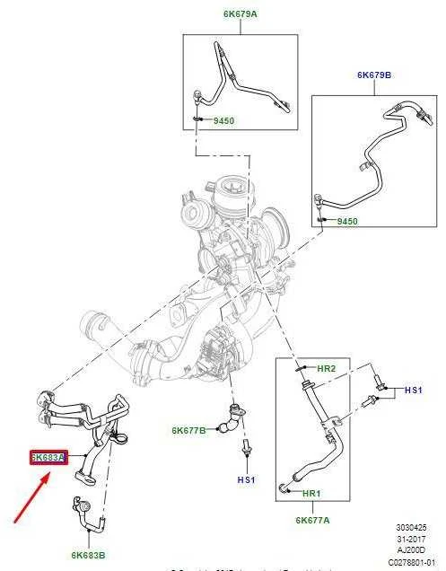 Land Rover Vamzdis Range Rover Evoque Discovery Sport Originalus LR094520