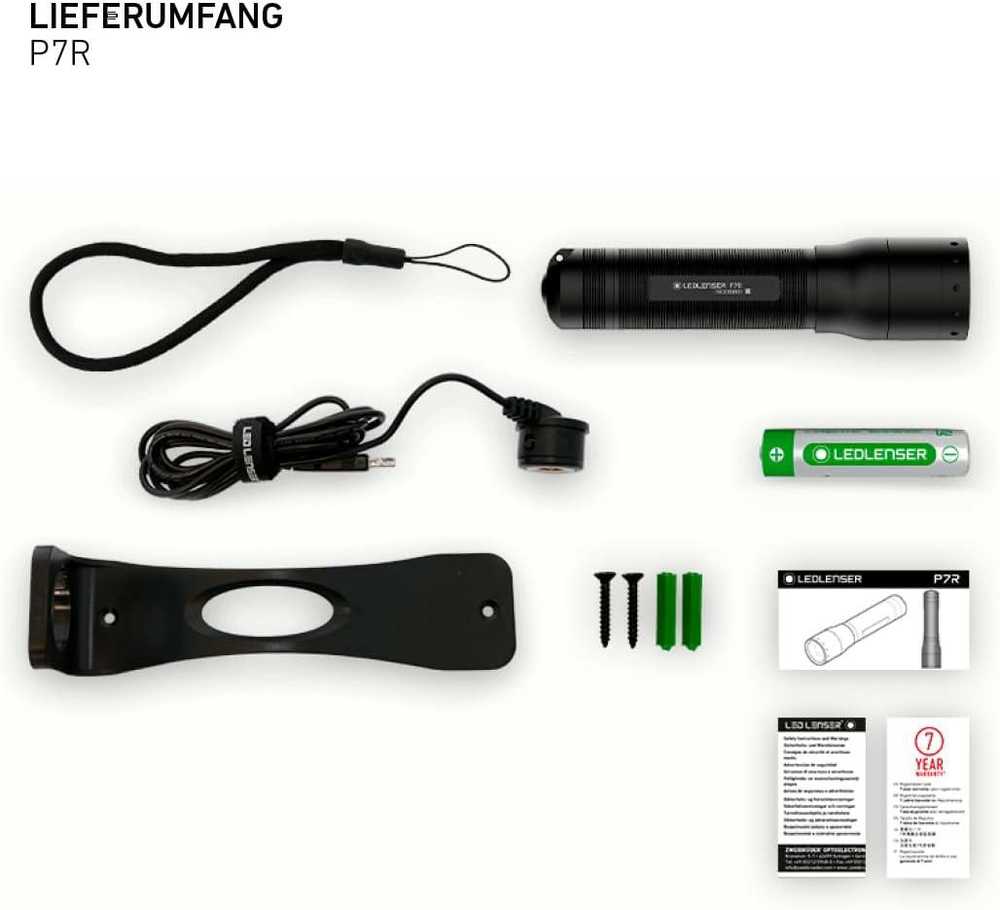 Rankinis prožektorius LED LENSER P7R, modelis - ‎9408-R, žema
