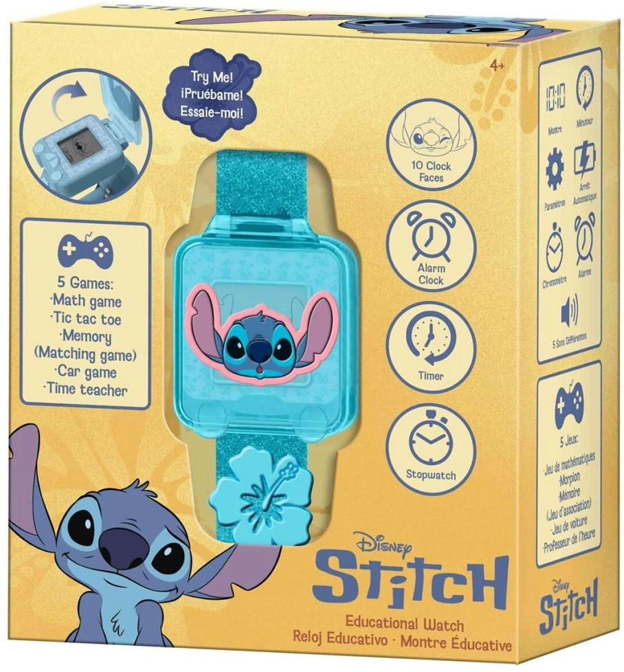 Lilo And Stitch Lilo ir Stitch edukacinis skaitmeninis laikrodis su žaidimais