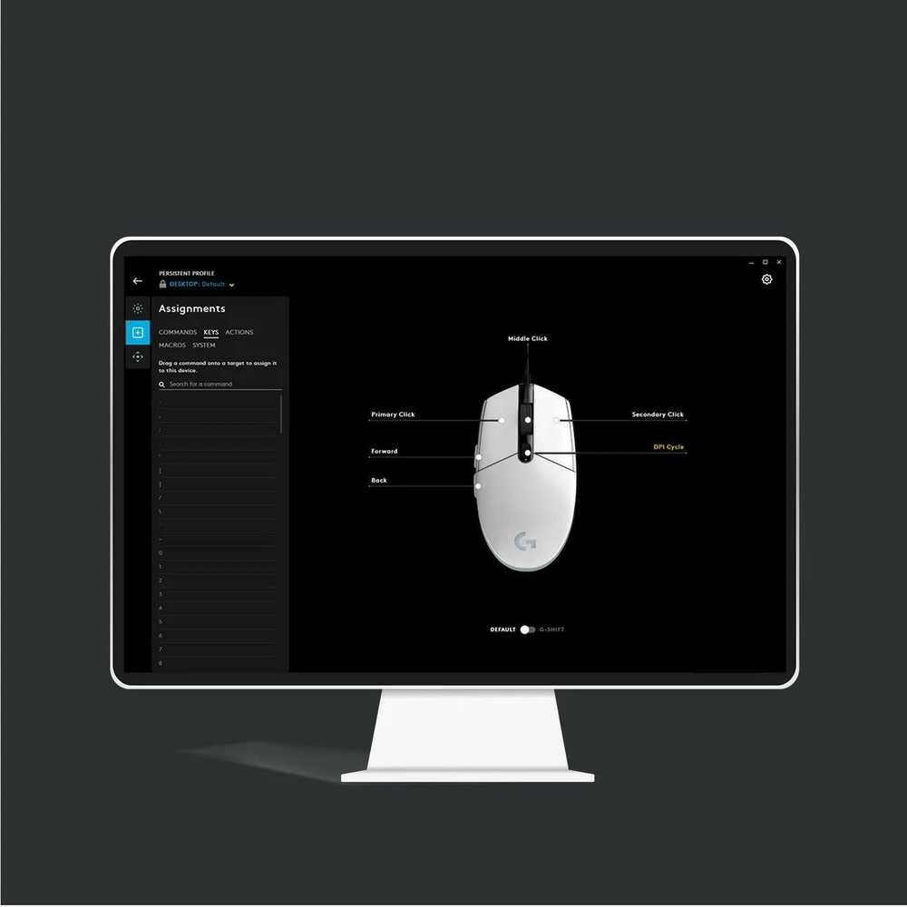 Žaidimų pelė Logitech G203 Lightsync RGB, Juodos spalvos