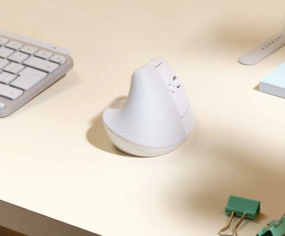 Kompiuterinė pelė Logitech Lift for Mac, Baltos spalvos