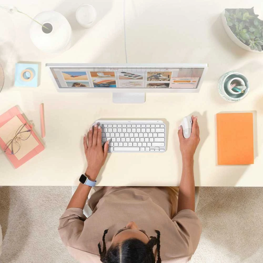 Kompiuterinė pelė Logitech Lift for Mac, Baltos spalvos