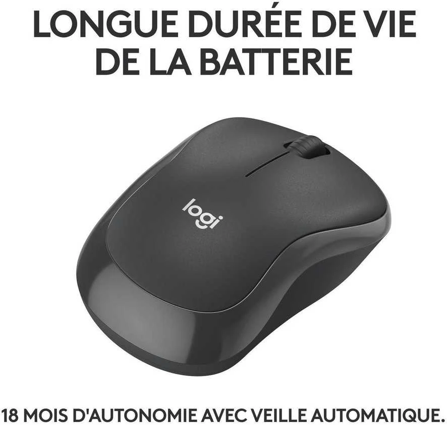 Belaidė pelė Logitech M240 Silent Bluetooth Mouse, grafito spalvos