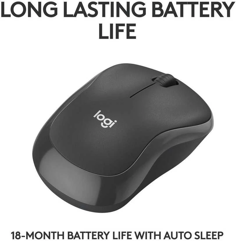 Belaidė pelė Logitech M240 Silent Bluetooth Mouse, grafito spalvos