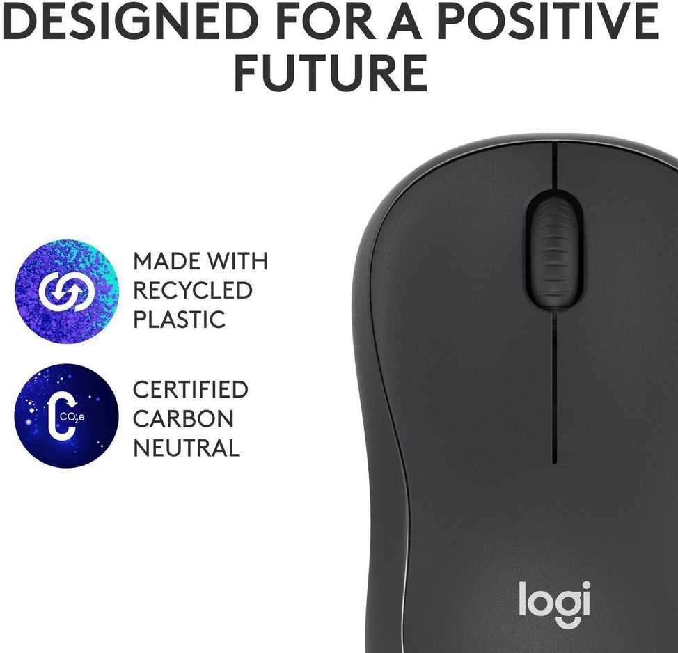 Belaidė pelė Logitech M240 Silent Bluetooth Mouse, grafito spalvos