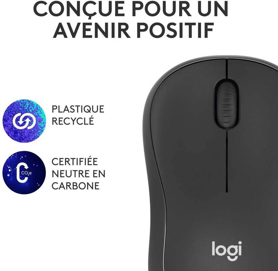 Belaidė pelė Logitech M240 Silent Bluetooth Mouse, grafito spalvos