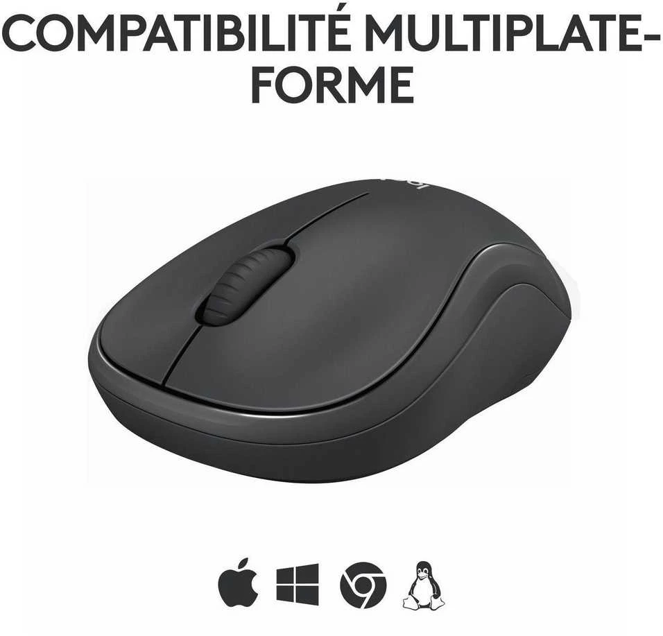 Belaidė pelė Logitech M240 Silent Bluetooth Mouse, grafito spalvos