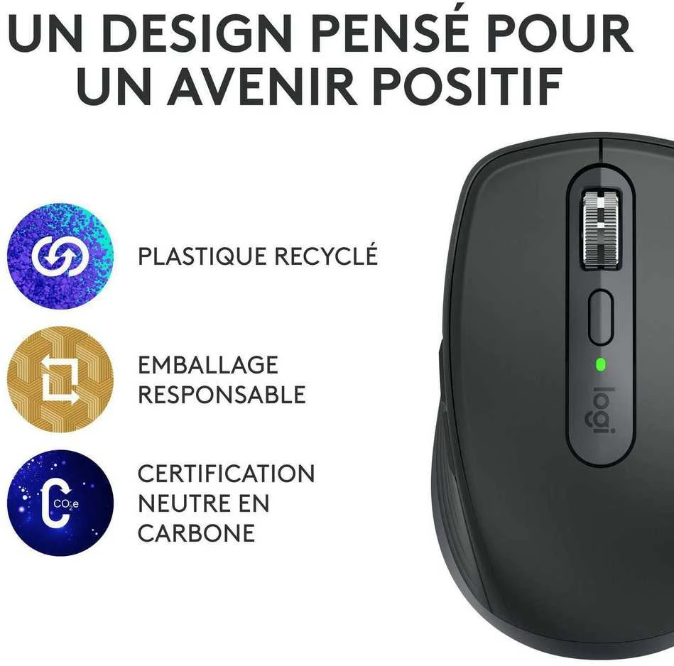 Belaidė pelė Logitech MX Anywhere 3S, grafito spalvos