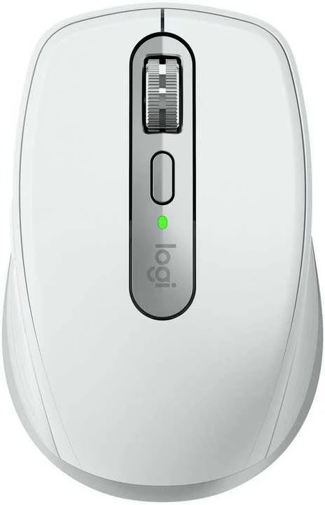 Belaidė pelė Logitech MX Anywhere 3S - RF belaidė + Bluetooth, lazerinis, 8000 DPI, Pale Pilkas (Baltas)