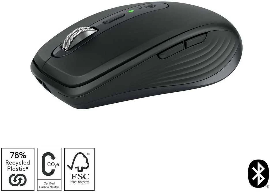 Belaidė pelė Logitech MX Anywhere 3S, grafito spalvos
