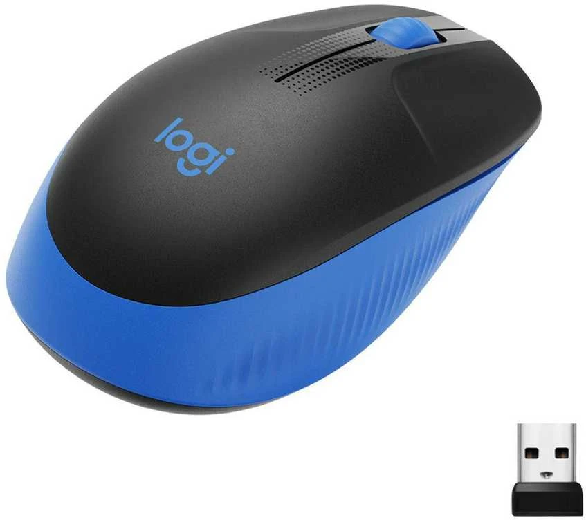 Belaidė pelė Logitech M190, mėlynos spalvos