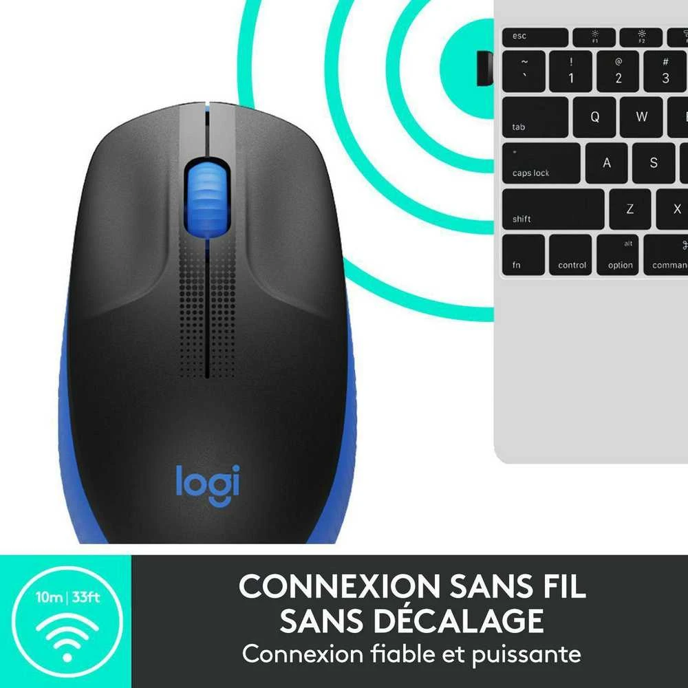 Belaidė pelė Logitech M190, mėlynos spalvos
