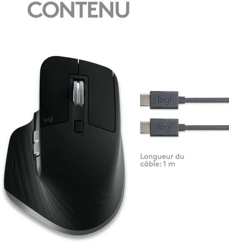 Belaidė pelė Logitech MX Master 3S for Mac, pilkos spalvos