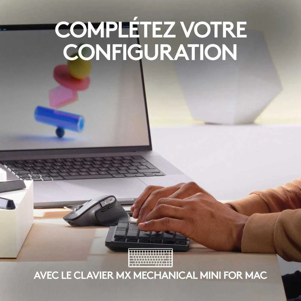 Belaidė pelė Logitech MX Master 3S for Mac, pilkos spalvos