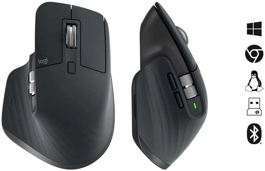 LOGITECH MX Master 3S Bluetooth pelė - grafito spalvos