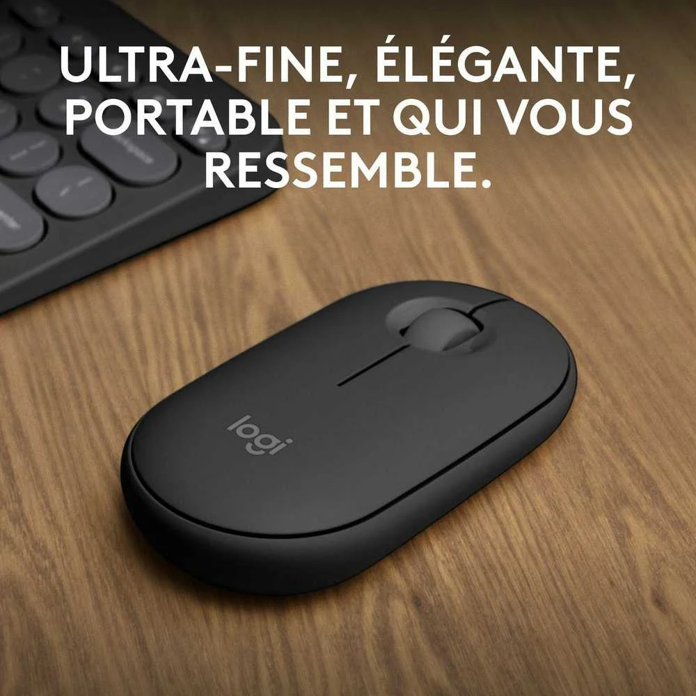 Belaidė pelė Logitech Pebble Mouse 2 M350s, Juoda