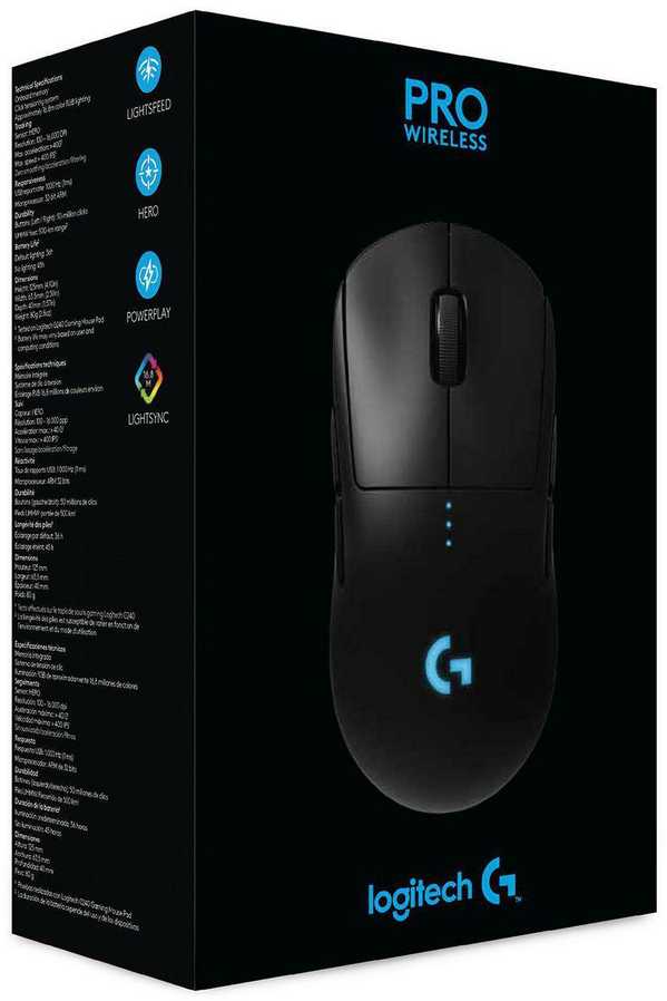 Belaidė žaidimų pelė Logitech G Pro, juodos spalvos (‎910-005272)