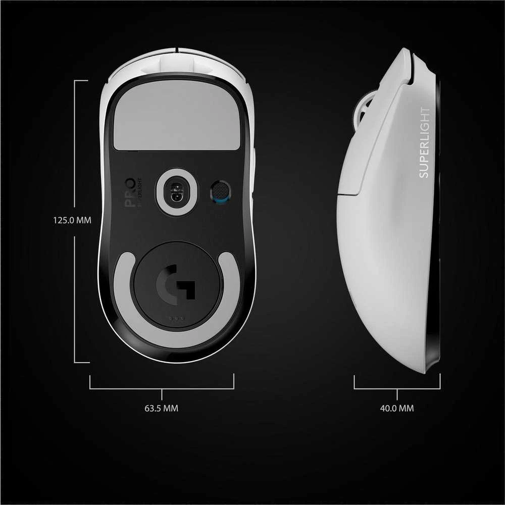 Belaidė žaidimų pelė Logitech G Pro X Superlight, Balta