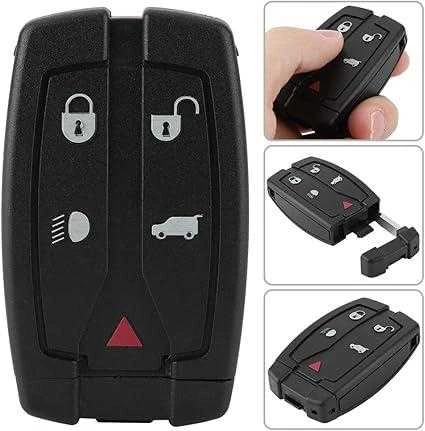 Madezz Automobilinis nuotolinio valdymo raktas, 5 mygtukai, PFC7953 lustas, 434 MHz, skirtas "Land Rover Freelander 2