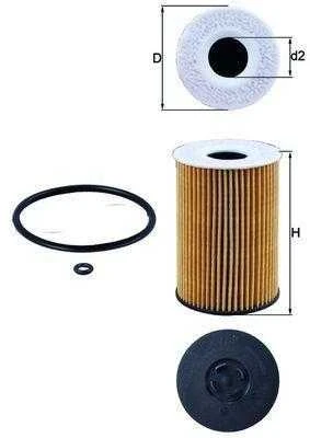 Mahle Alyvos filtras AUDI A5 A4 Q5 MAN SEAT VW 03N115562B 65055046000