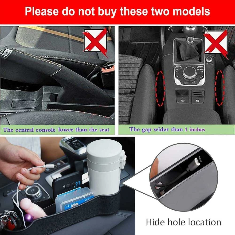 MENGH-SHOP Automobilio sėdynės saugojimo dėžė QCZYSNH01_BK-MHKJ