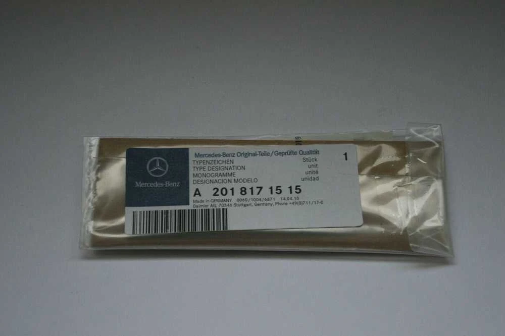 Mercedes Benz 190 E 2.0 2.3 2.6 W201 Type Designa Originalus A2018171515