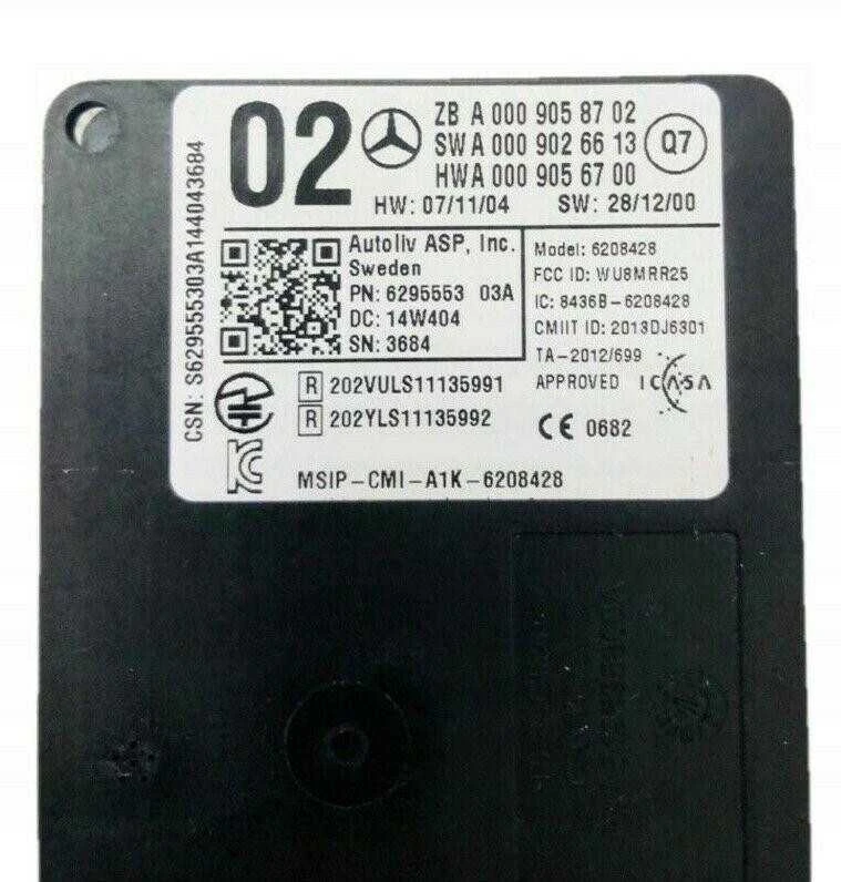 "Mercedes-Benz" aklosios zonos aptikimo sistemos įspėjamasis jutiklis originalus A0009058702