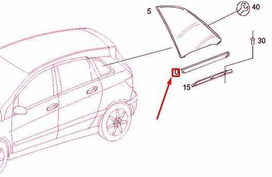 Mercedes Benz B 180 B 200 Sierlijst Originalus A1696730683