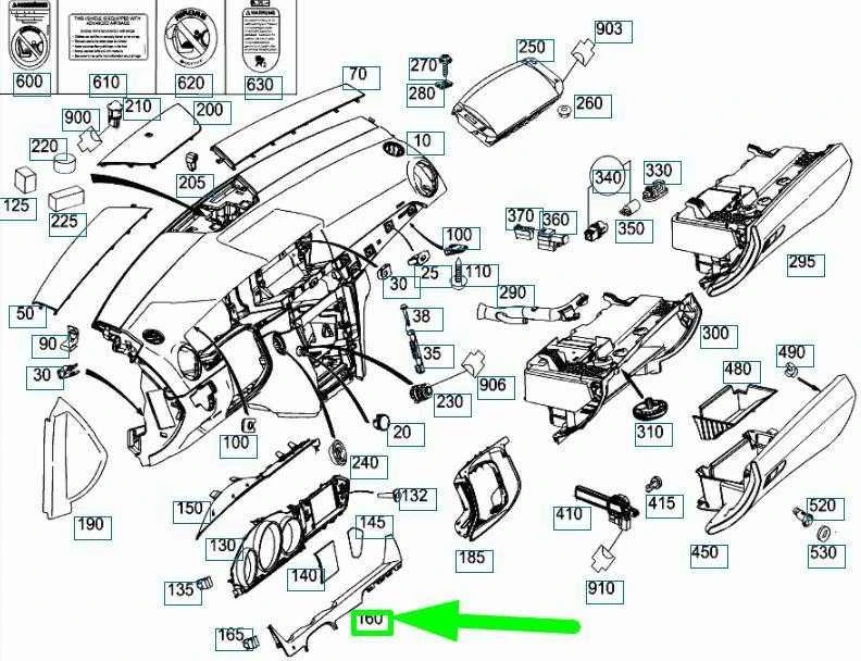 Mercedes Benz C 180 C 200 C 220 C 250 Viršelis Originalus A2046890939