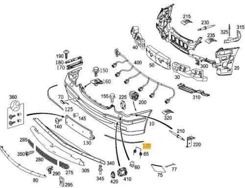 Mercedes Benz C 55 Amg Sedan W203 Chromuota Apdaila Originalus A2098850321